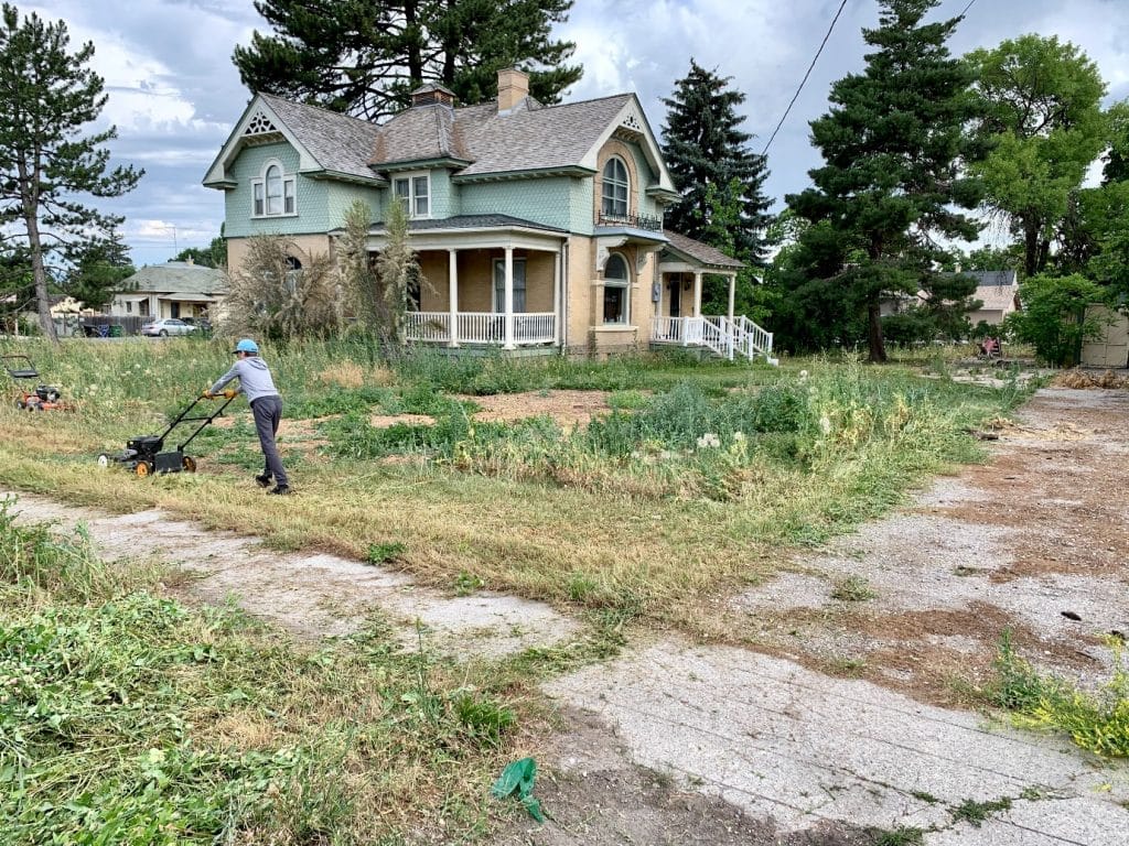 Gardner Outside the House